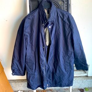 Dark blue Zegna Sport rain/wind coat